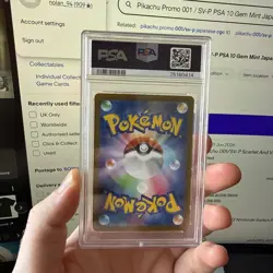 PSA 10 Pikachu 001/SV-P Scarlet & Violet Promo 2022 (Japanese Pokemon Card) - Image 3