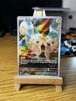 Pokemon TCG Pachirisu Holo Card 208/198 Scarlet & Violet Illustration Rare - Image 1