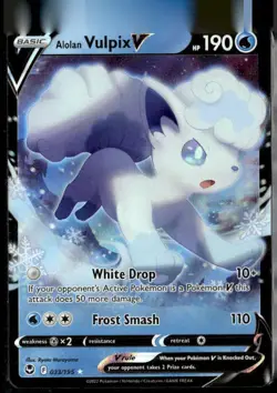 Miscellaneous Cards & Products #033/195 Alolan Vulpix V - Image 1