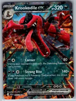Krookodile ex 055/086 ME04: Chaos Rising - Pokemon Card - NM - Image 1