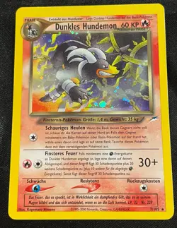 GERMAN Dark Houndoom - Holo Shift ERROR - Neo Destiny - 7/105 - Pokemon Card - Image 2