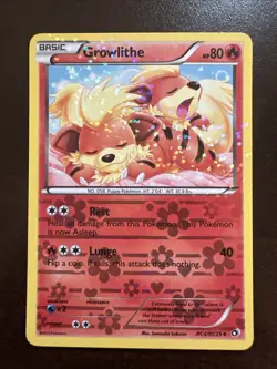 Growlithe - RC4/RC25 - Pokemon Legendary Treasures Radiant Collection Card LP - Image 1