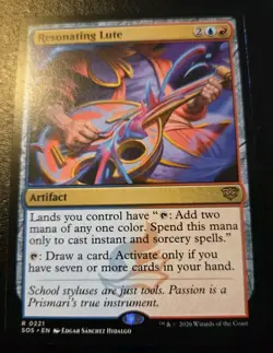 Resonating Lute 0221 Rare Secrets Of Strixhaven Magic: The Gathering - Image 1