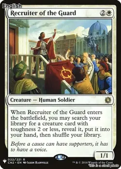 Recruiter of the Guard EN [LIST - 22] - NM TCG MTG - Image 1