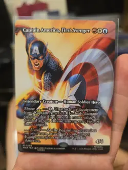 Captain America, First Avenger - Borderless Marvel Super Heroes Mtg M 88 - Image 1