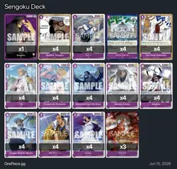 One Piece TCG OP16 Sengoku Competitive Deck - English - Ready To Play - Image 2