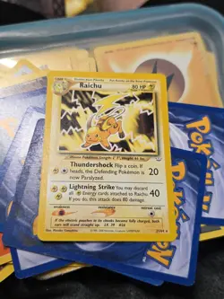 Pokemon TCG Raichu 21/64 Neo Revelation 1st Edition Vintage Card NM - Image 1