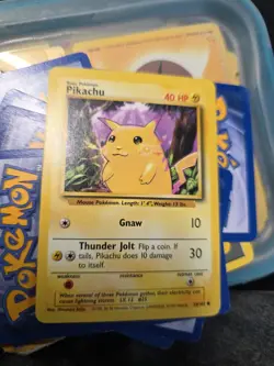 Pokemon Card Pikachu 58/102 Yellow Cheeks Base Set Unlimited - Image 1