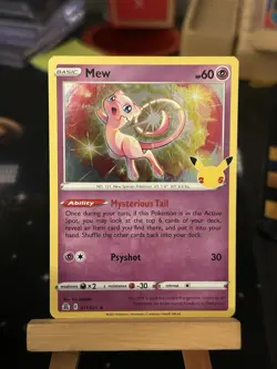 Mew # 011/025 Holo Rare 2021 Pokemon Card Celebrations 25th Anniversary NM 2 - Image 1