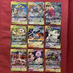 Tag Team GX RR Set of 9 Reshiram & Charizard GX SM12a Pokemon Card Japanese - Image 1