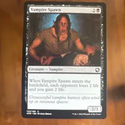 x4 Vampire Spawn AFR Playset MTG M/NM Common Black Creature Vampire TCG CCG - Image 1