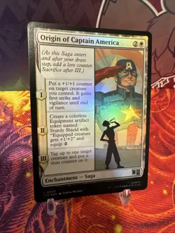 Origin of Captain America Marvel Magic the Gathering MTG Foil NM - Image 2
