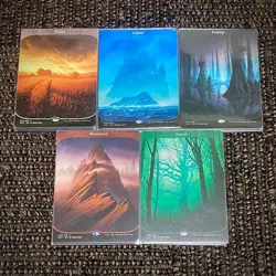 Unstable Basic Land 10 Pieces Of Each Color, Total 50 Mtg - Image 2