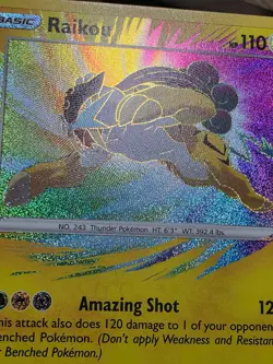 LP Pokemon Raikou Amazing Rare 050/185 - Vivid Voltage - Image 4