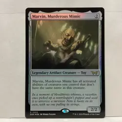 MTG Marvin, Murderous Mimic Magic: The Gathering Duskmourn Rare Foil #0253 - Image 1