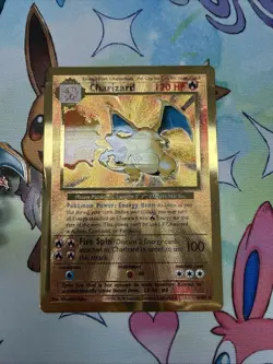 1 X POKEMON Gold Metal Charizard 25th Anniversary UPC PROMO - NM!! - Image 4
