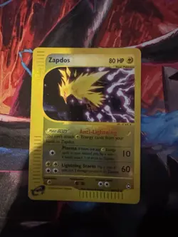 Pokemon TCG Zapdos 44/147 Aquapolis Reverse Holo E-Reader LP - Image 1