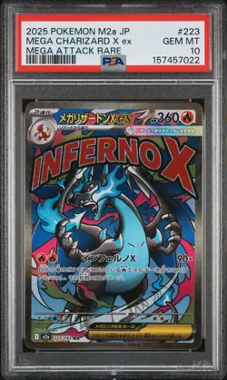 PSA 10 Mega Charizard X ex MA 223/193 MEGA Dream ex M2a Japanese Pokemon 2025 - Image 1