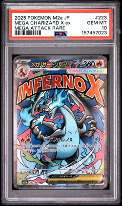 PSA 10 Mega Charizard X ex MA 223/193 MEGA Dream ex M2a Japanese Pokemon 2025 - Image 3