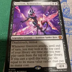 MTG Gwenom, Remorseless [Marvel's Spider-Man] Near Mint Magic - Image 1