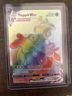 Pokemon Flapple VMAX 164/163 Rainbow Secret Rare Battle Styles Near Mint - Image 1