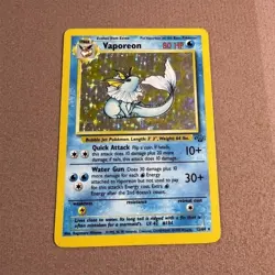 Wizards of the Coast Pokemon TCG Jungle Vaporeon 12/64 Holo Rare Unlimited 1999 - Image 1