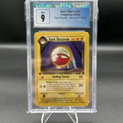 Pokemon CGC 9 Mint 1st Edition Team Rocket Dark Electrode 34/82 - Image 1