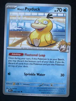 Misty's Psyduck 045/182 Uncommon Destined Rivals Pokemon Near Mint - Image 1