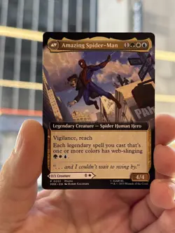 Peter Parker Amazing Spiderman MTG Disney World Exclusive Event Promo Rare Magic - Image 3