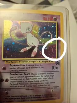 2000 MEW HOLO DOUBLE SWIRL POKEMON Black Star Promo #9 Nm UNIQUE!! - Image 1