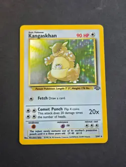 Pokemon KANGASKHAN 5/64 - JUNGLE SET HOLO RARE - LP/NM - Image 1