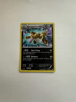 Pokemon Krookodile 127/124 Dragons Exalted Holo Secret Rare English Near Mint - Image 1