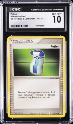 2004 POKEMON EX FIRE RED & LEAF GREEN #101 POTION CGC 10 GEM MINT - Image 1