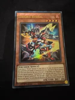 Sword Ryzeal Crbr-En001 Crossover Breakers 1st Edition Yugioh - Image 1