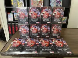 One Piece Time of Battle OP-16 Booster Boxes 8 blister 4 English LOT. 20 PACKS! - Image 1