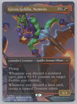MTG - FOIL Green Goblin, Nemesis (Borderless) - Spider-Man (SPE) -e513 - Image 1