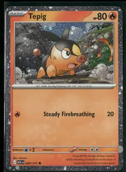 Tepig - (Cosmos Holo) Holo Common Miscellaneous Cards & Products 029/217 NM - Image 1