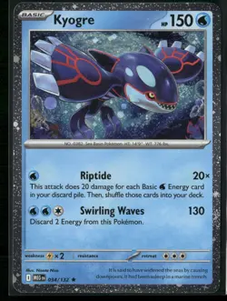 Kyogre (Cosmos Holo) Holo Rare Miscellaneous Cards & Products 034/132 NM - Image 1