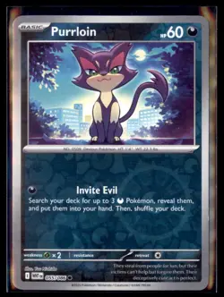 Pokemon Purrloin White Flare WHT 055/086 Reverse Holo 4 Card Lot - Image 1