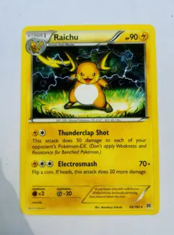 Pokemon TCG Pikachu 78/123 & Raichu 49/162 Regular 2-Card Lot English - Image 4