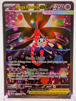 Mega Floette ex 117/086 Me04: Chaos Rising Holo Pokemon TCG Card Nm Sir - Image 1