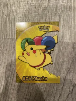 (Lp) 2000 Topps Pokemon TV Animation PIKACHU PC1 Clear Card Series 2 Chase - Image 1