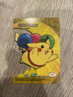 (Lp) 2000 Topps Pokemon TV Animation PIKACHU PC1 Clear Card Series 2 Chase - Image 2