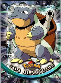 Blastoise #9 Topps Trading Cards Series 1 Pokemon Near Mint - Image 1
