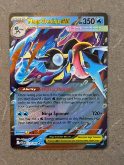 Pokemon Card 2026 MEGA GRENINJA EX Double Rare DR 022/086 Chaos Rising NM/M - Image 1