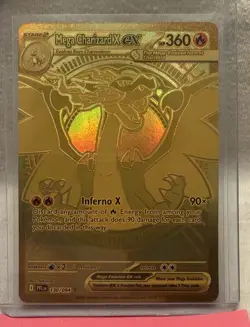 Pokemon Mega Charizard X ex 130/094 Me02 Phantasmal Flames Holo card - Near Mint - Image 1