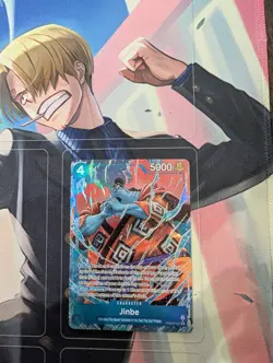 One Piece Card Game CCG Jinbe PRB02-007 Rare Alt Art Foil ENG 5000 Power - Image 1
