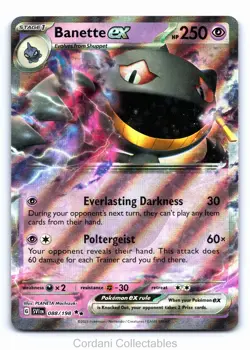 Banette EX 088/198 - Scarlet & Violet Base Set - Pokemon Card - Near Mint - Image 1
