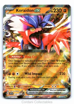 Koraidon EX 125/198 - Scarlet & Violet Base Set - Pokemon Card - Near Mint - Image 1