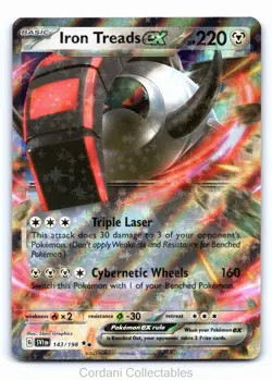 Iron Treads EX 143/198 - Scarlet & Violet Base Set - Pokemon Card - Near Mint - Image 1